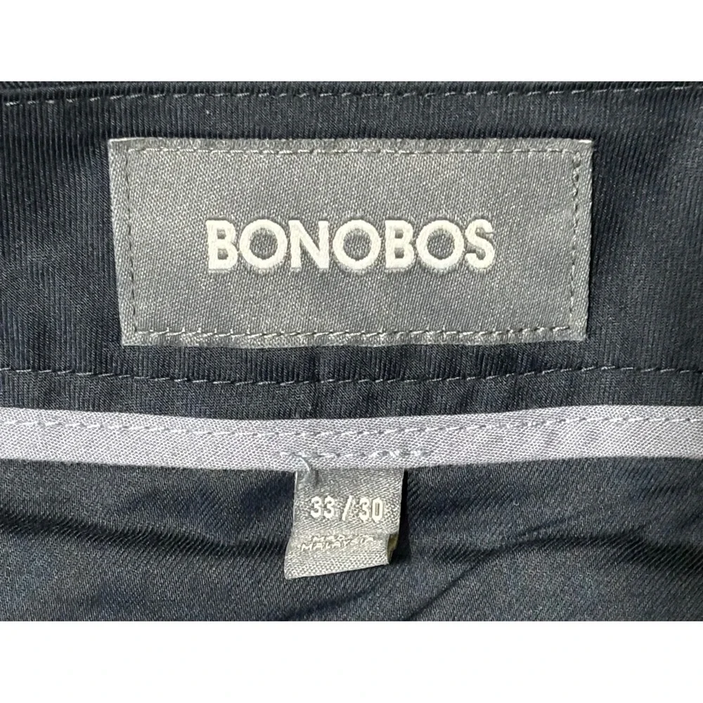 Bonobos Weekday Warrior Monday Straight Fit Pants Mens 33x30 Navy Blue Chino